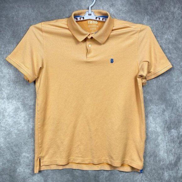 IZOD Advantage Performance Polo Shirt Mens Large Orange Natural Stretch Golf - Picture 1 of 10